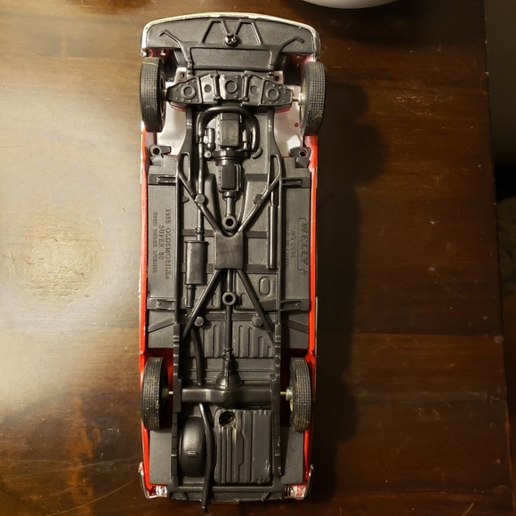 1:24 Oldsmobile Super 88 1955 22432 Detailed Welly G LGB Scale Diecast M… c - Picture 13 of 13